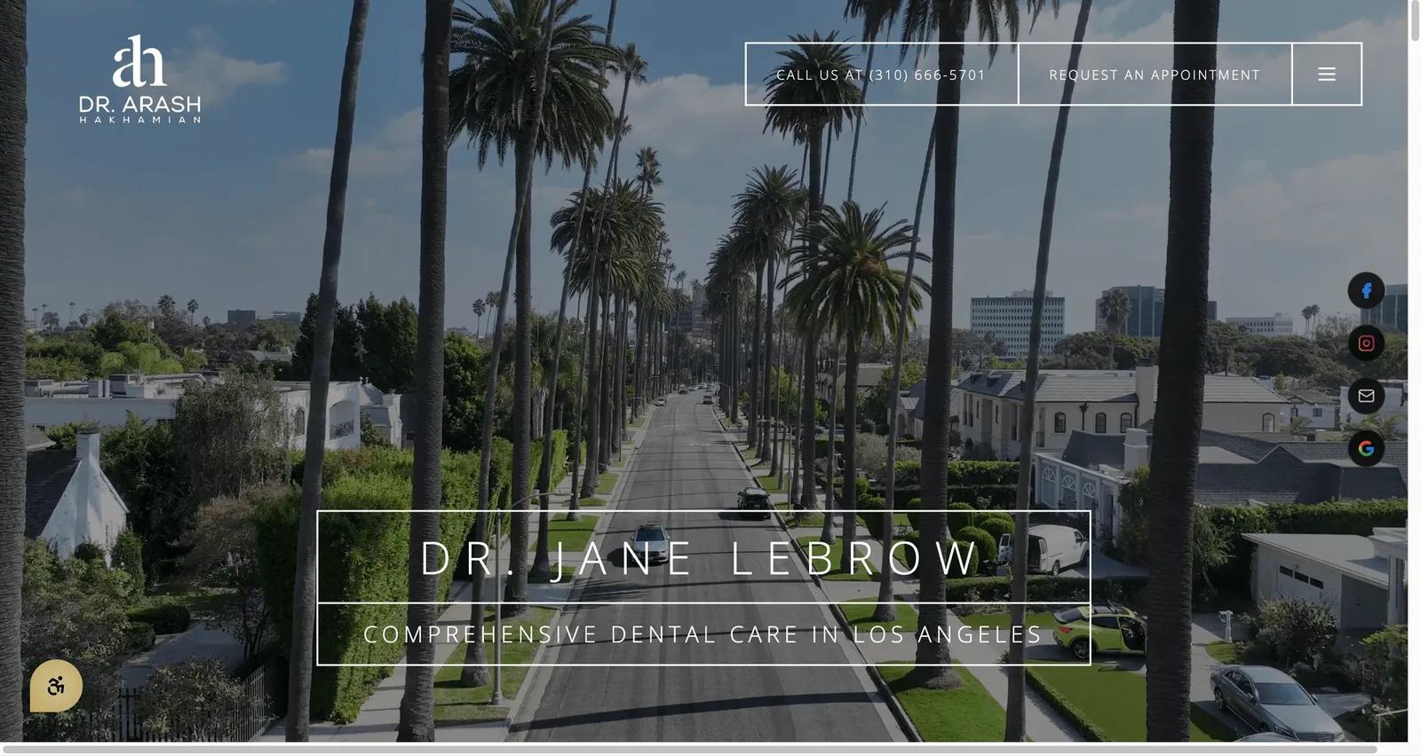 Dr. Jane Lebrow dental website