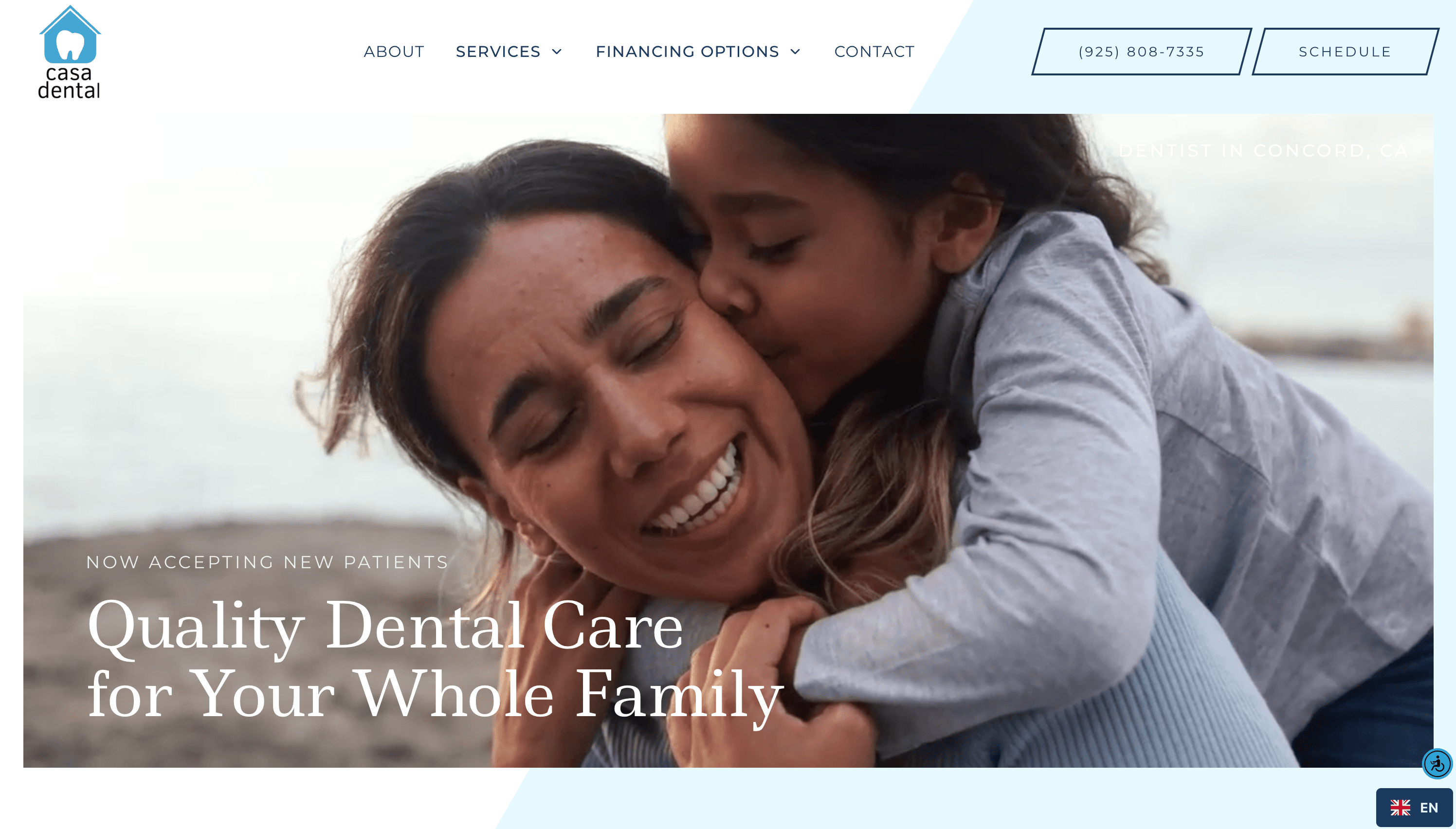 Casa Dental website example