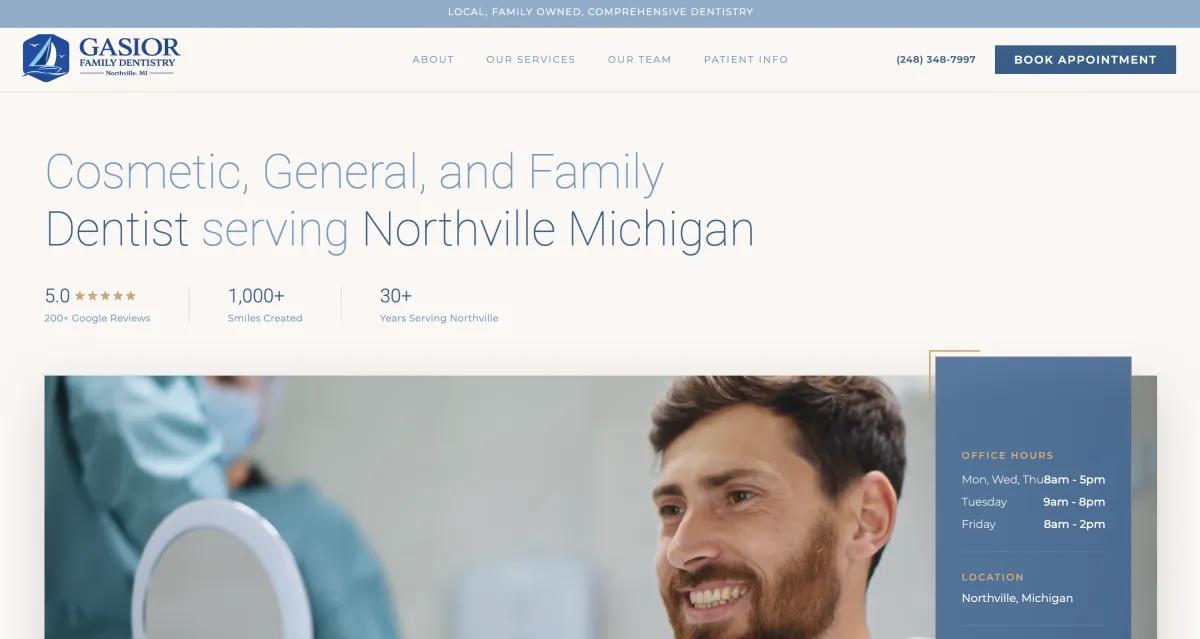 Nashville Dentistry - Custom dental website