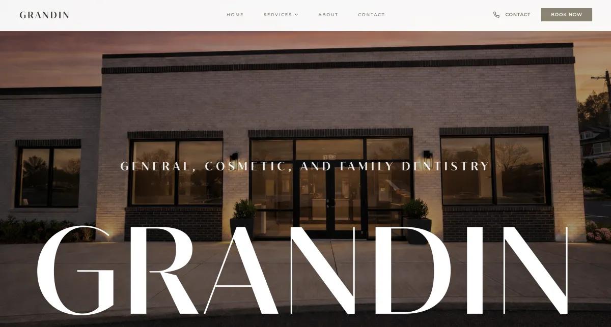 Grand In Dental - Custom dental website