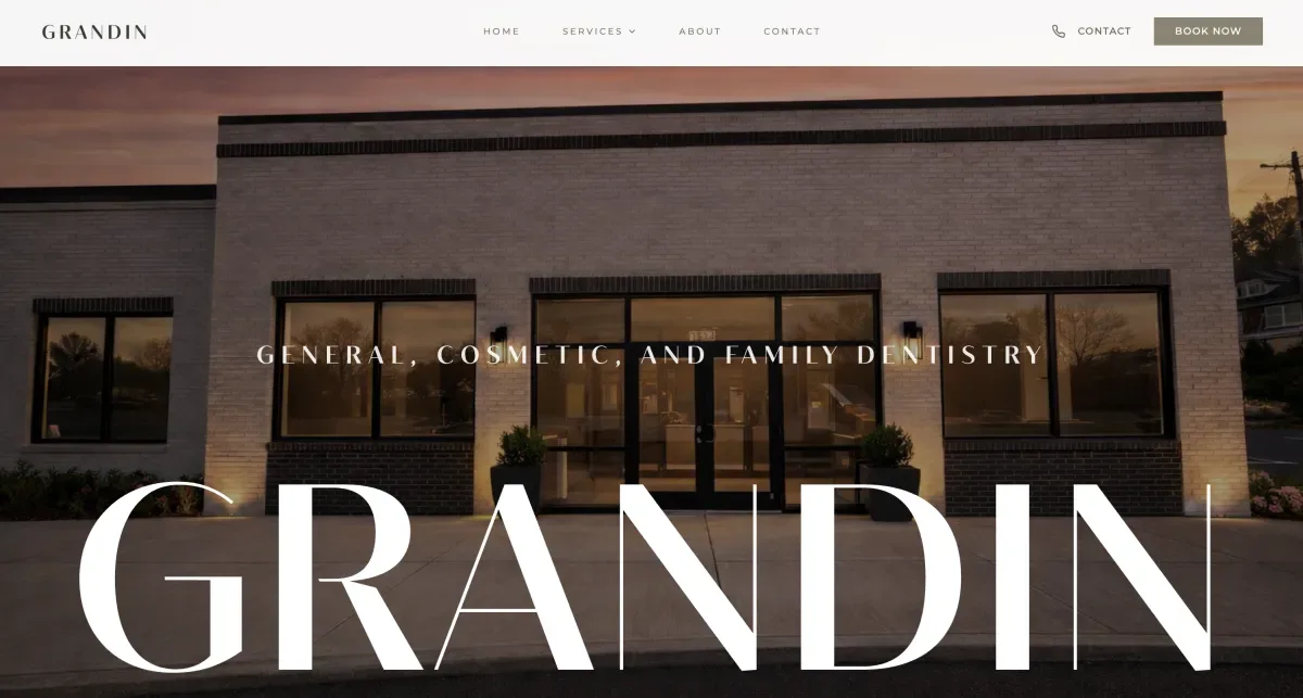 Design 1, a website design for a general, cosmetic and family dentistry practice