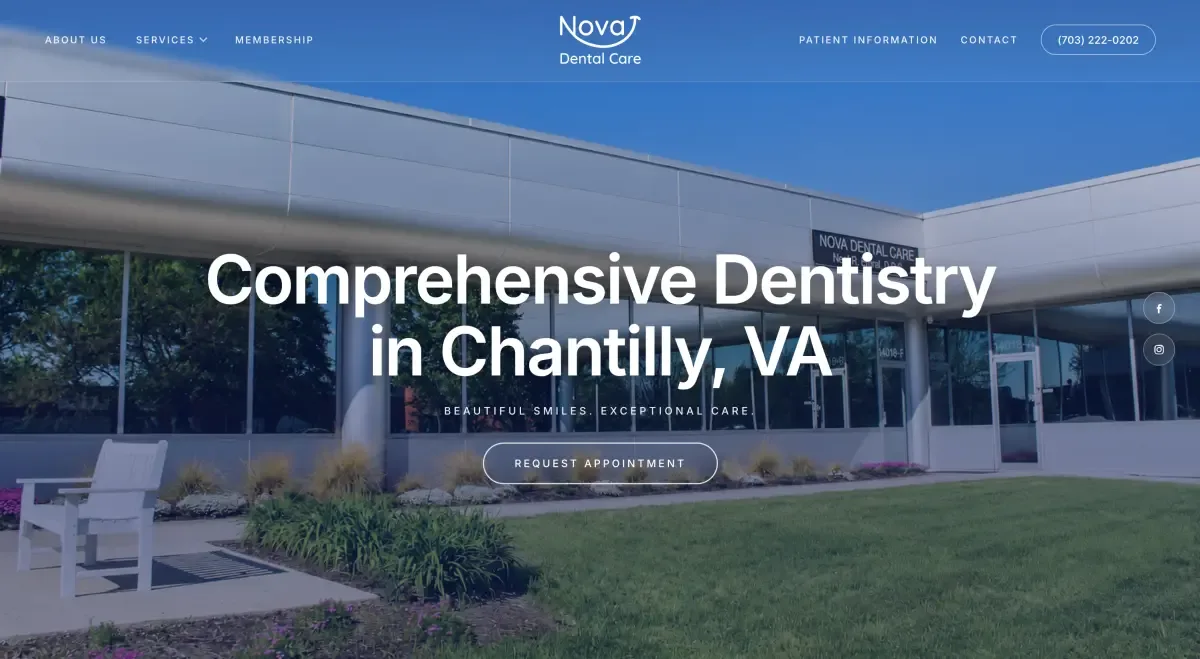 Design 12, a website design for a family and general dentistry practice